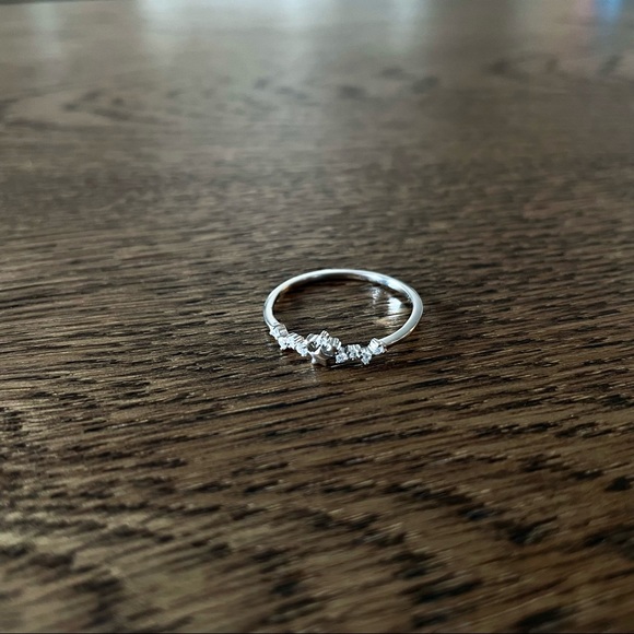 Silver Starry Constellation Ring - size 8.5 - Picture 2 of 5